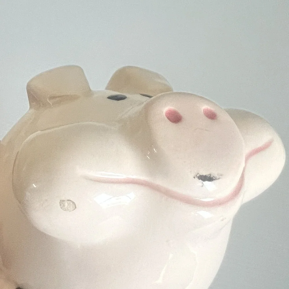 Vintage 1983 Ron Gordon Design Ceramic Pig & Piglets Cracker Cheese Butter Dish